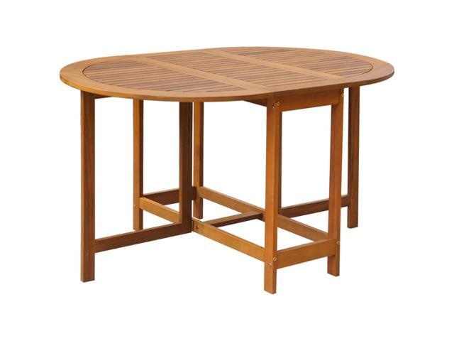 Photos - Garden Furniture VidaXL Solid Teak Wood Folding Patio Table Weather Resistant 62.9' Dining 