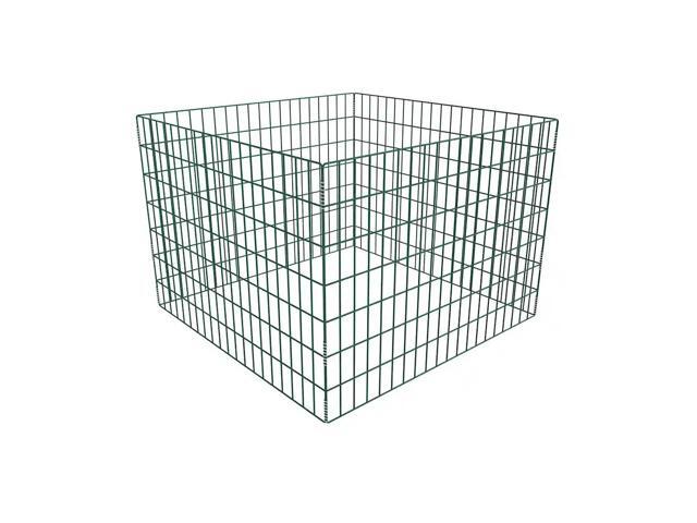 vidaXL Garden Composter Square Mesh 39.4'x 39.4'x 27.6' Waste Rubbish Box