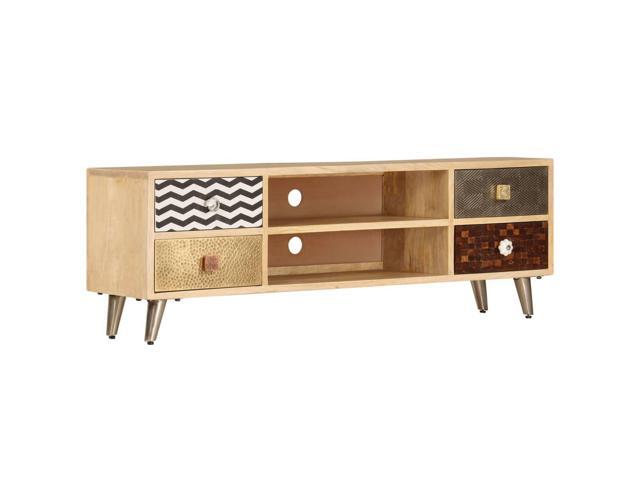 vidaXL TV Stand TV Unit Sideboard TV Console Media Cabinet Solid Mango Wood