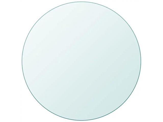 vidaXL Table Top Glass Round 31.5' Clear Tempered Replacement Protection Cover