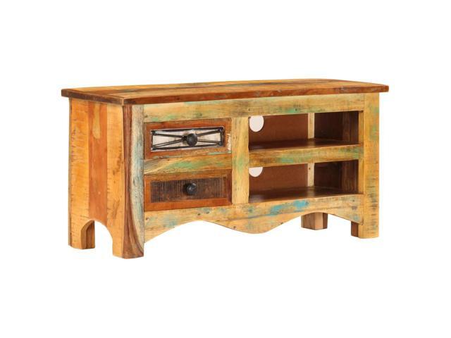 vidaXL TV Stand TV Unit Sideboard TV Console Cabinet Recycled Teak and Steel