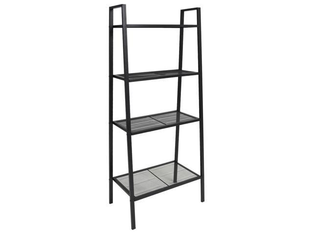 Photos - Display Cabinet / Bookcase VidaXL Bookshelf Ladder Bookcase Plant Display Shelving Unit 4 Tiers Metal 