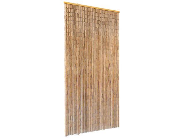 vidaXL Insect Door Curtain Bamboo 35.4'x86.6' Anti Mosquito Protector Screen