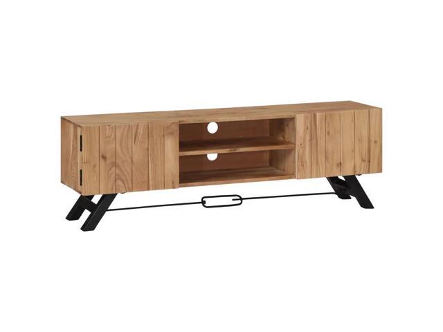 vidaXL TV Stand TV Unit Sideboard TV Console Media Cabinet Solid Acacia Wood