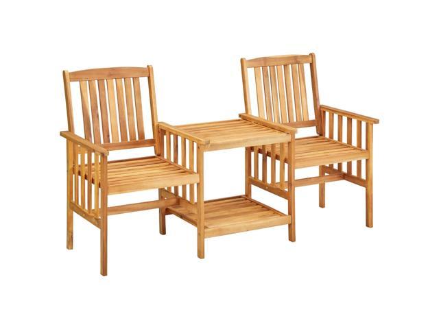 Photos - Garden Furniture VidaXL Patio Bistro Set Table and Chairs Conversation Set Solid Acacia Woo 