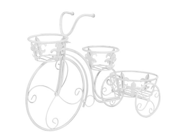 vidaXL Plant Stand Bicycle Shape Vintage Style Metal Garden Plant Display Rack
