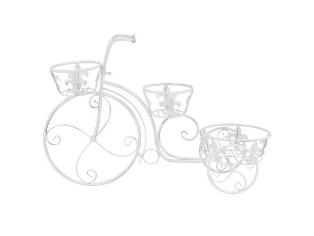 vidaXL Plant Stand Bicycle Shape Vintage Style Metal Garden Plant Display Rack