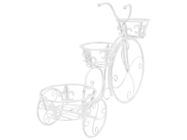 vidaXL Plant Stand Bicycle Shape Vintage Style Metal Garden Plant Display Rack