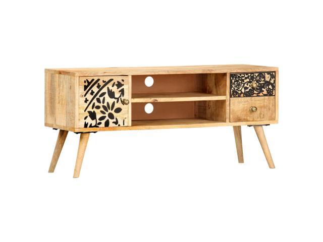 vidaXL TV Stand TV Unit Sideboard TV Console Media Cabinet Solid Mango Wood