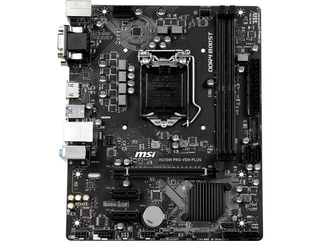 MSI PRO H310M PRO-VDH PLUS LGA 1151 (300 Series) Micro ATX Intel Motherboard