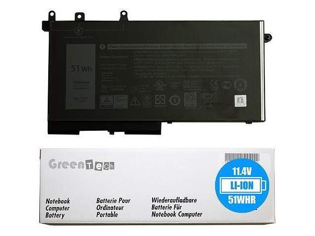 GreenTech New 93FTF Replacement Battery for Dell Latitude 5280, Latitude 5480, Latitude 5580, Latitude 5290, Latitude 5590 - GreenTech 11.4V 51Whr...
