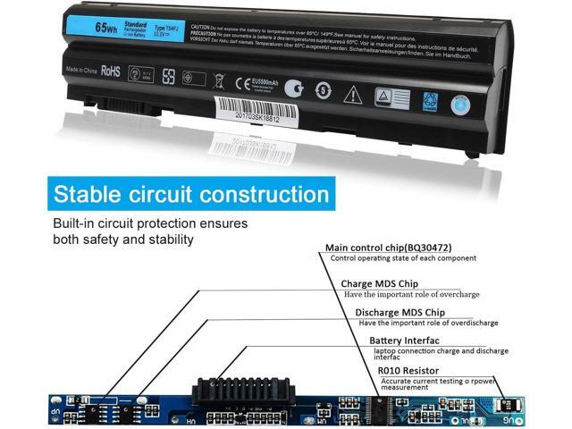 New E6420 T54FJ Laptop Battery for Dell Latitude E5420 E5530 E6430 E6520 E6530 E6440 E6540 E5430 E5520 Inspiron 15R (5520) 17R (5720) 17R (7720)...