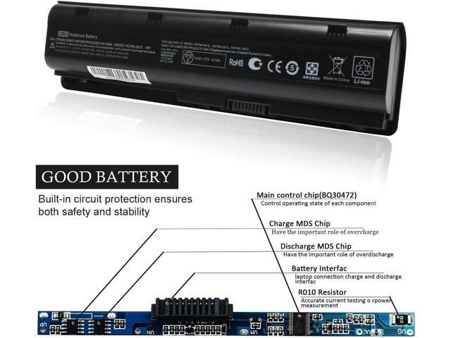 MU06 MU09 Laptop Battery Replacement for HP 593553-001 593554-001 Pavilion G6 G7 G62 G72 G4 DV6 DV7 DM4 2000 Compaq Presario CQ32 CQ42 CQ43 CQ56...