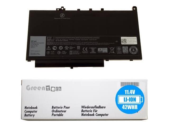 GreenTech New 7CJRC Replacement Battery for Dell Latitude E7270, Latitude E7470 - GreenTech 11.4V 42Whr 3-Cell Primary Battery 21X15 021X15 451-BBSW