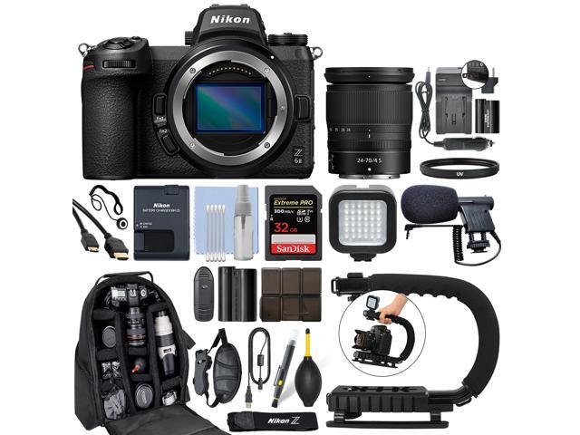 Nikon Z 6II Mirrorless FX Camera with 24-70mm Z f/4 S Lens + 64GB Pro Video Kit