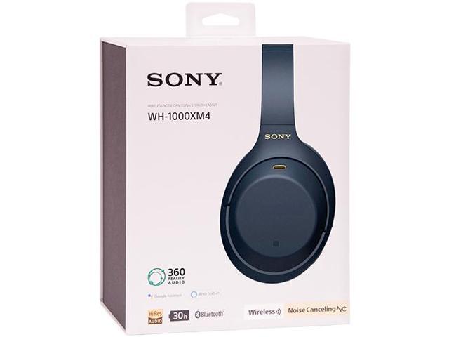Sony - WH-1000XM4 Wireless Noise-Cancelling Over-the-Ear Headphones - Midnight Blue - image 6