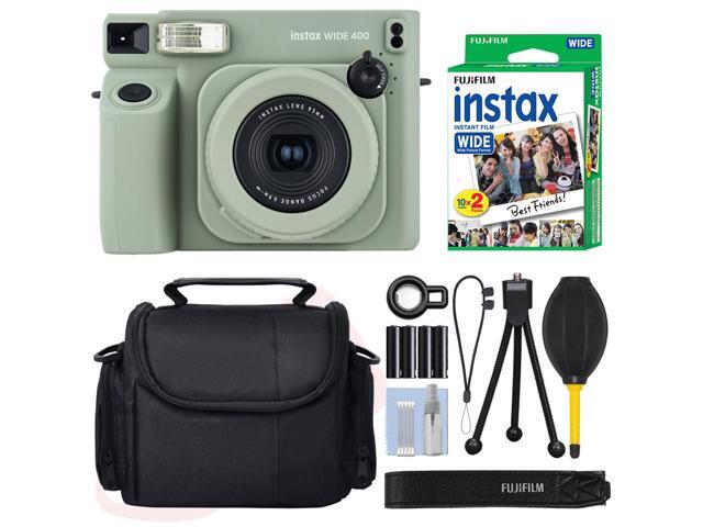 Fujifilm INSTAX Wide 400 Fuji Instant Film Camera Green + 20 Film Bundle