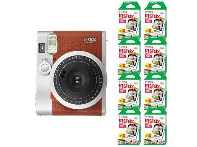 Photos - Camcorder Fujifilm INSTAX Mini 90 Neo Classic Fuji Instant Camera Brown + 160 Sheets 