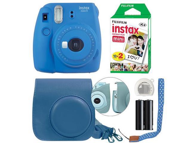 Photos - Camcorder Fujifilm Instax Mini 9 Instant Film Camera  FUMINI9COBLUEK3-1 (Cobalt Blue)