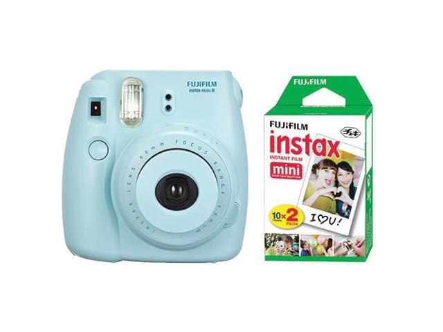 Photos - Camcorder Fujifilm Fuji Instax Mini 8  Instant Film Camera Blue + 20 Sheets Instant F 