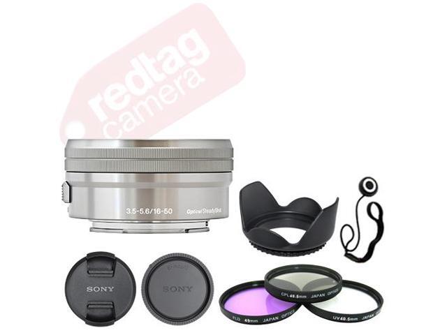 Sony E PZ 16-50mm f/3.5-5.6 OSS Lens Silver + Deluxe Accessory Kit