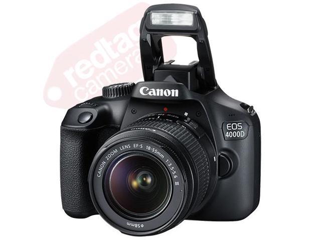 Canon EOS 4000D / T100 SLR Camera w/ 18-55mm+ 16GB 3 Lens Ultimate Accessory Kit