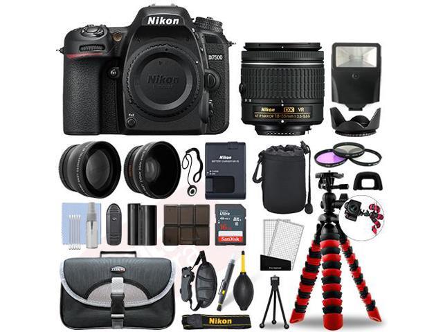 Nikon D7500 DSLR Camera with 18-55mm VR + 16GB 3 Lens Ultimate Accessory Kit
