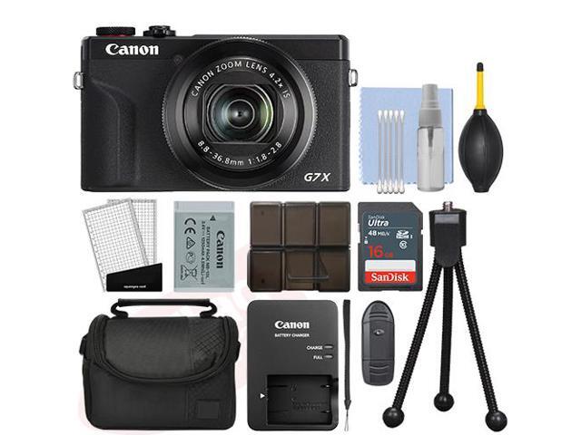 Canon PowerShot G7X Mark III 20.2MP 4K Digital Camera 4.2x Zoom Black + 16GB Kit