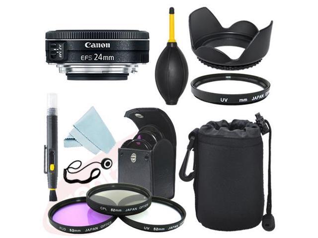 Canon EF-S 24mm f/2.8 STM Lens + Filter Kit + Accessory kit
