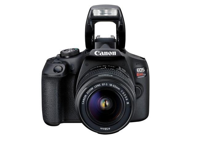 EOS Rebel T7 with EF-S 18-55mm Lens + Bag Bundle + Cleaning Kit