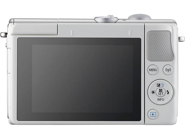 Canon EOS M100 Mirrorless Camera (White) USA Model (Kit Box)