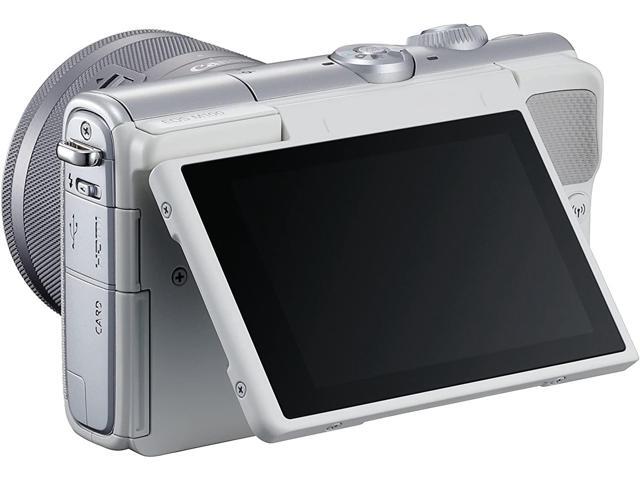 Canon EOS M100 Mirrorless Camera (White) USA Model (Kit Box)