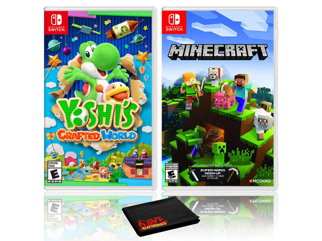 Yoshi's Crafted World + Minecraft - Two Game Bundle - Nintendo Switch