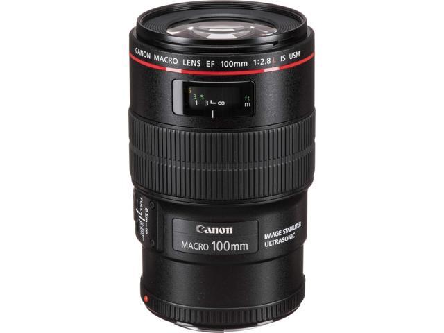 Canon EF 100mm f/2.8L Macro IS USM Lens With Cleaning Kit