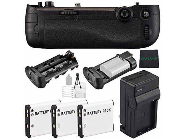 Nikon MB-D16 Multi Battery Power Pack For D750 + EN-EL15 Replacement Li-on Battery + External Rapid Charger + MicroFiber Cloth + Deluxe Cleaning...