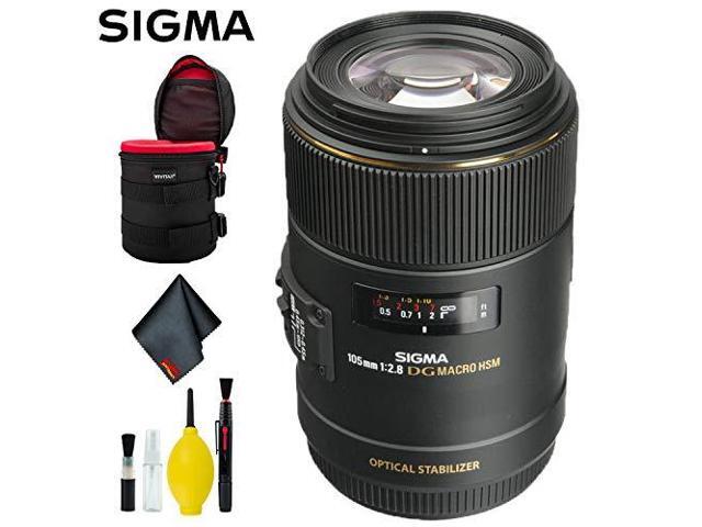 Sigma 105mm f/2.8 EX DG OS HSM Macro Lens for Canon EOS Cameras (Intl Model) Deluxe Kit
