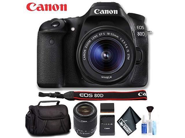 Canon EOS 80D DSLR Camera with 18-55mm Lens (Intl Model) Standard Bundle