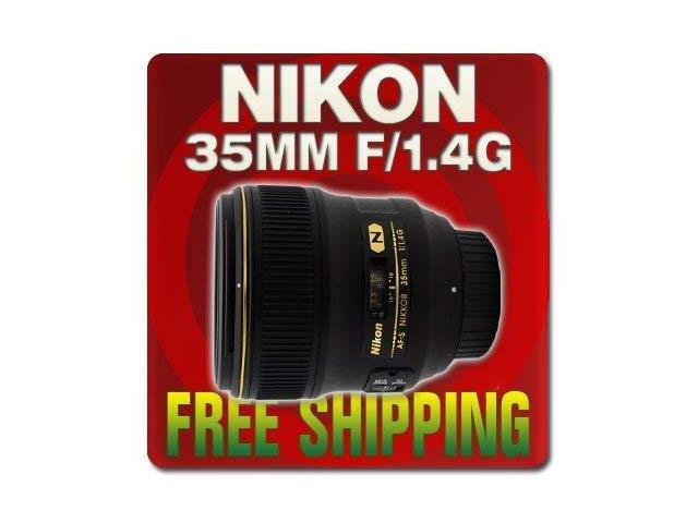 Nikon AF FX NIKKOR 35mm f/1.4G Fixed Zoom Lens with Auto Focus for Nikon DSLR Cameras International Version