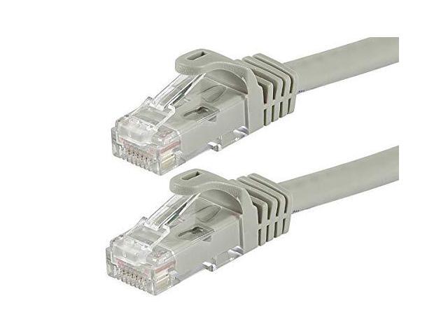 Monoprice Cat6 Ethernet Patch Cable - 0.5 Feet - Gray Network Internet Cord - RJ45, Stranded, 550Mhz, UTP, Pure Bare Copper Wire, 24AWG -...