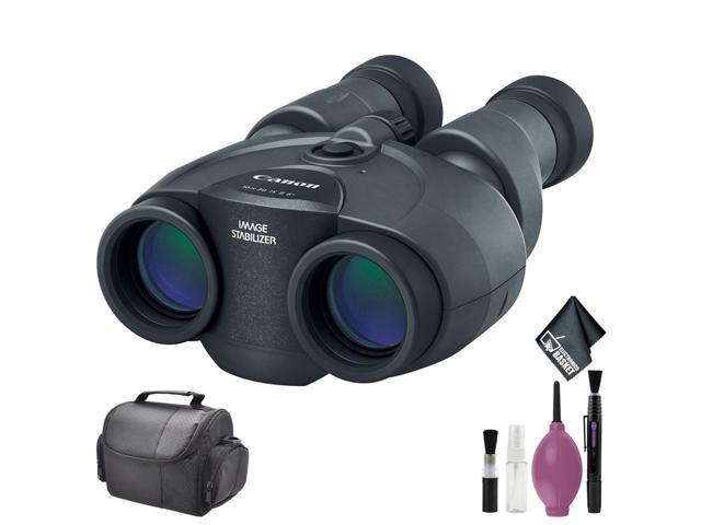 Canon 10x30 IS II Image Stabilized Binocular - Cleaning Kit - SOFT CASE-MED (SLR + LENSES) + More