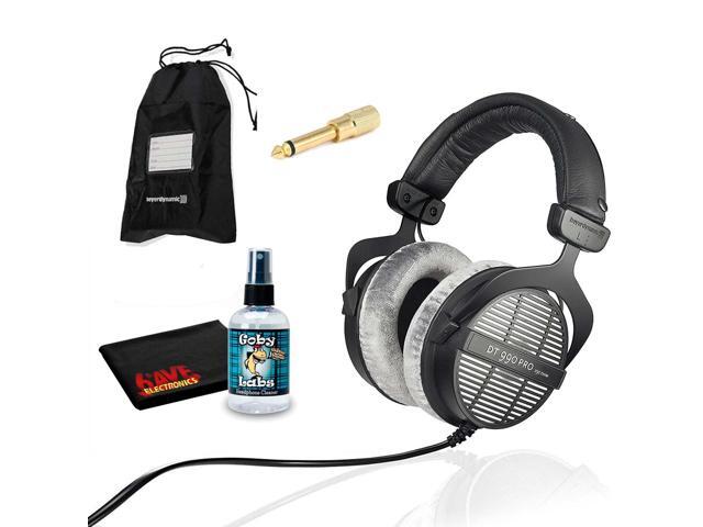 Beyerdynamic DT 990 Pro Studio Headphones with 6Ave Headphone Cleaning Kit and Extended Warranty Bundle