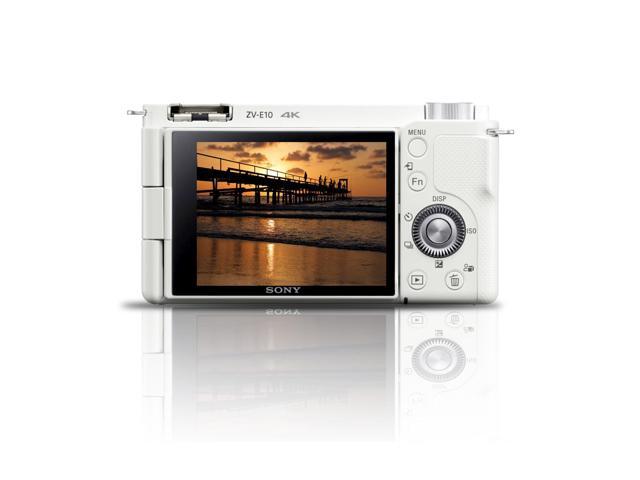 Sony - Alpha ZV-E10 Kit Mirrorless Vlog Camera with 16-50mm Lens - White - image 3