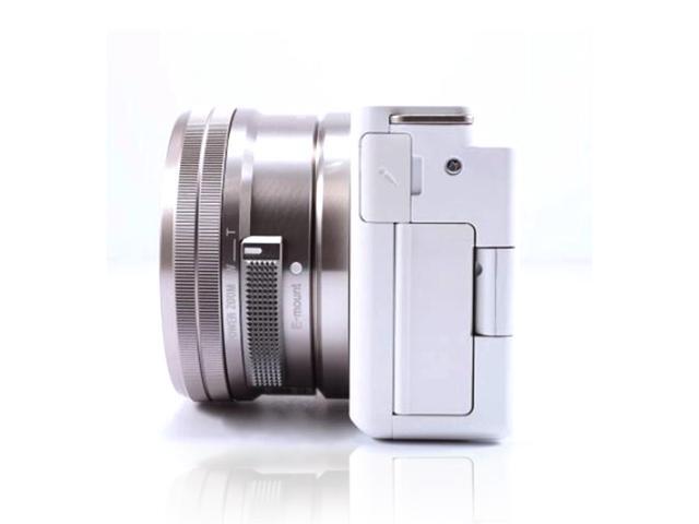 Sony - Alpha ZV-E10 Kit Mirrorless Vlog Camera with 16-50mm Lens - White - image 5