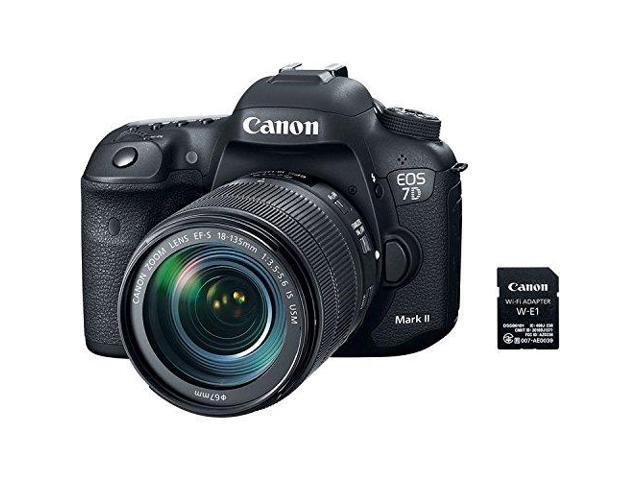 Canon EOS 7D Mark II DSLR Camera with 18-135mm f/3.5-5.6 IS USM Lens & W-E1 Wi-Fi Adapter (Intl Model) Basic Bundle