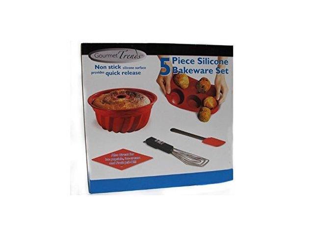 handy trends 5 piece silicone bake ware set nonstick 5 piece baking cookware set