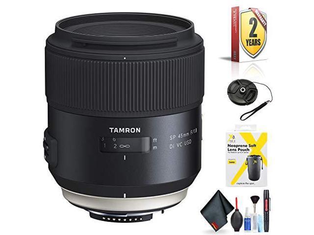 Tamron SP 45mm f/1.8 Di VC USD Lens for Nikon F for Nikon F Mount + Accessories (International Model with 2 Year Warrant