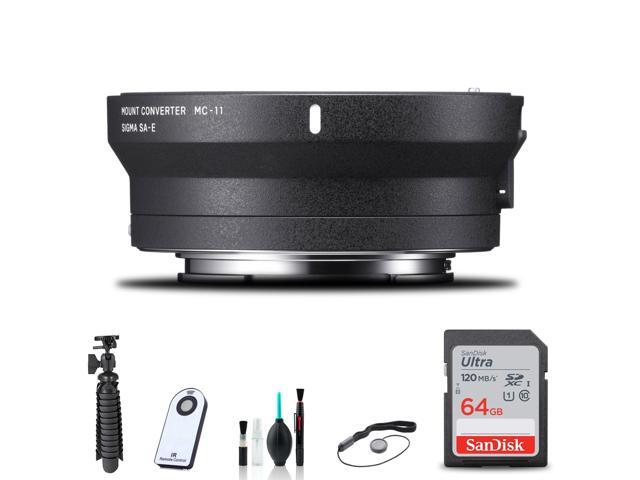 Sigma MC-11 Mount Converter/Lens Adapter for Sony + Accessories Bundle
