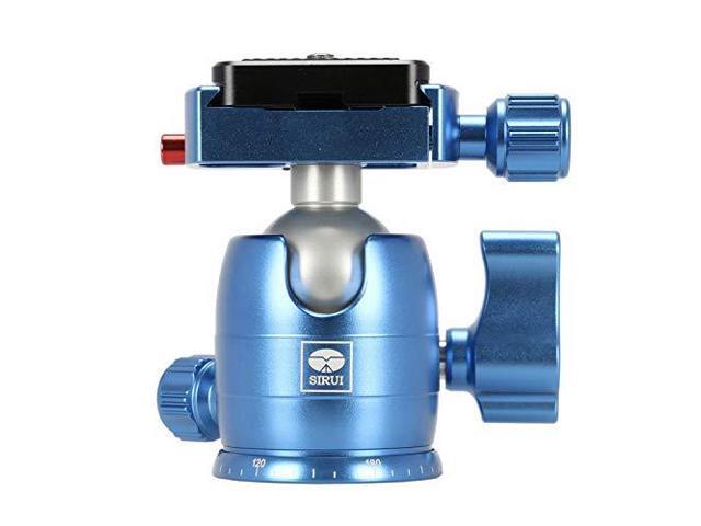 Sirui B-00 Aluminum Mini Ball Head with TY-C10 Plate, 11 lb Capacity, Blue