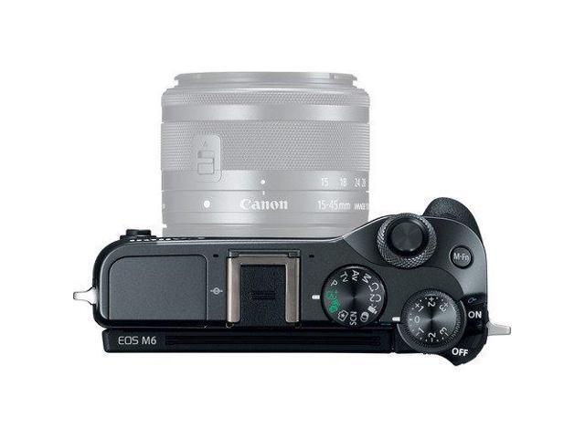 Canon EOS M6 Mirrorless Digital Camera (Body Only, Black) 1724C001 (Intl Model) - Essential Bundle