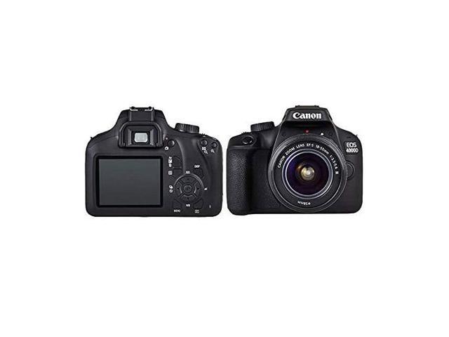 Canon EOS 4000D / Rebel T100 DSLR Camera with 18-55mm Lens Extra Battery Mountain Bundle
